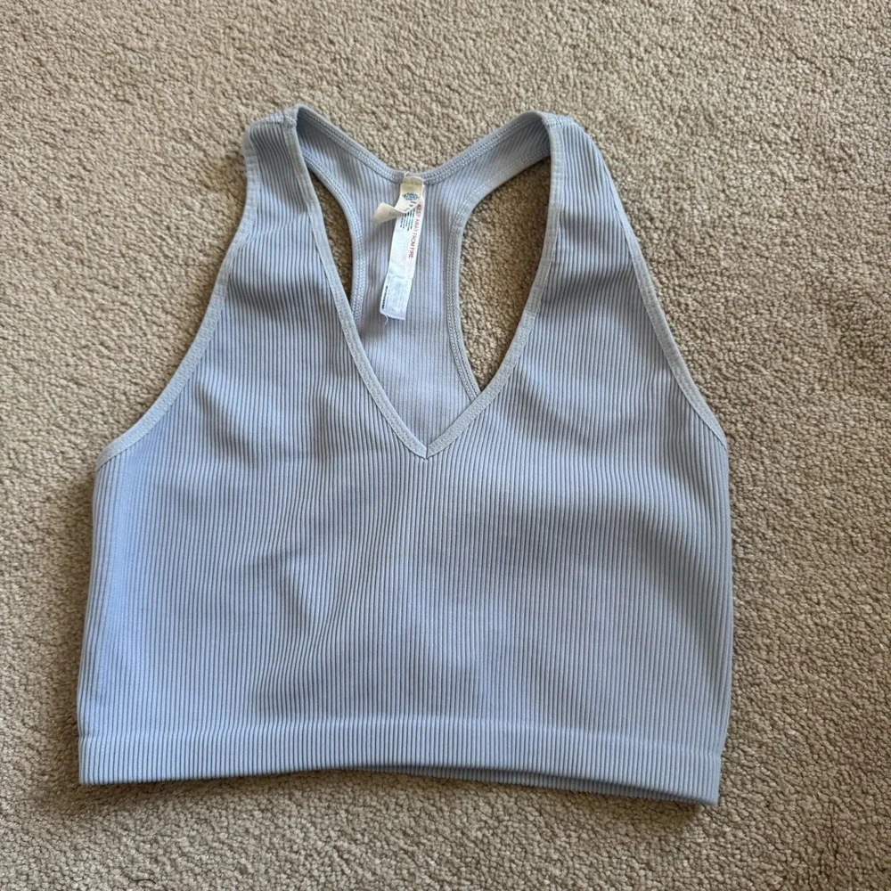 Free People Blue Cropped Bra Top Size XL